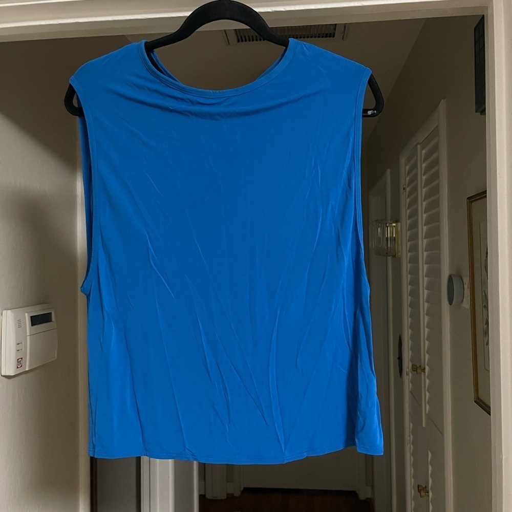 EUC Helmut Lang Cobalt Blue Sleeveless Blouse